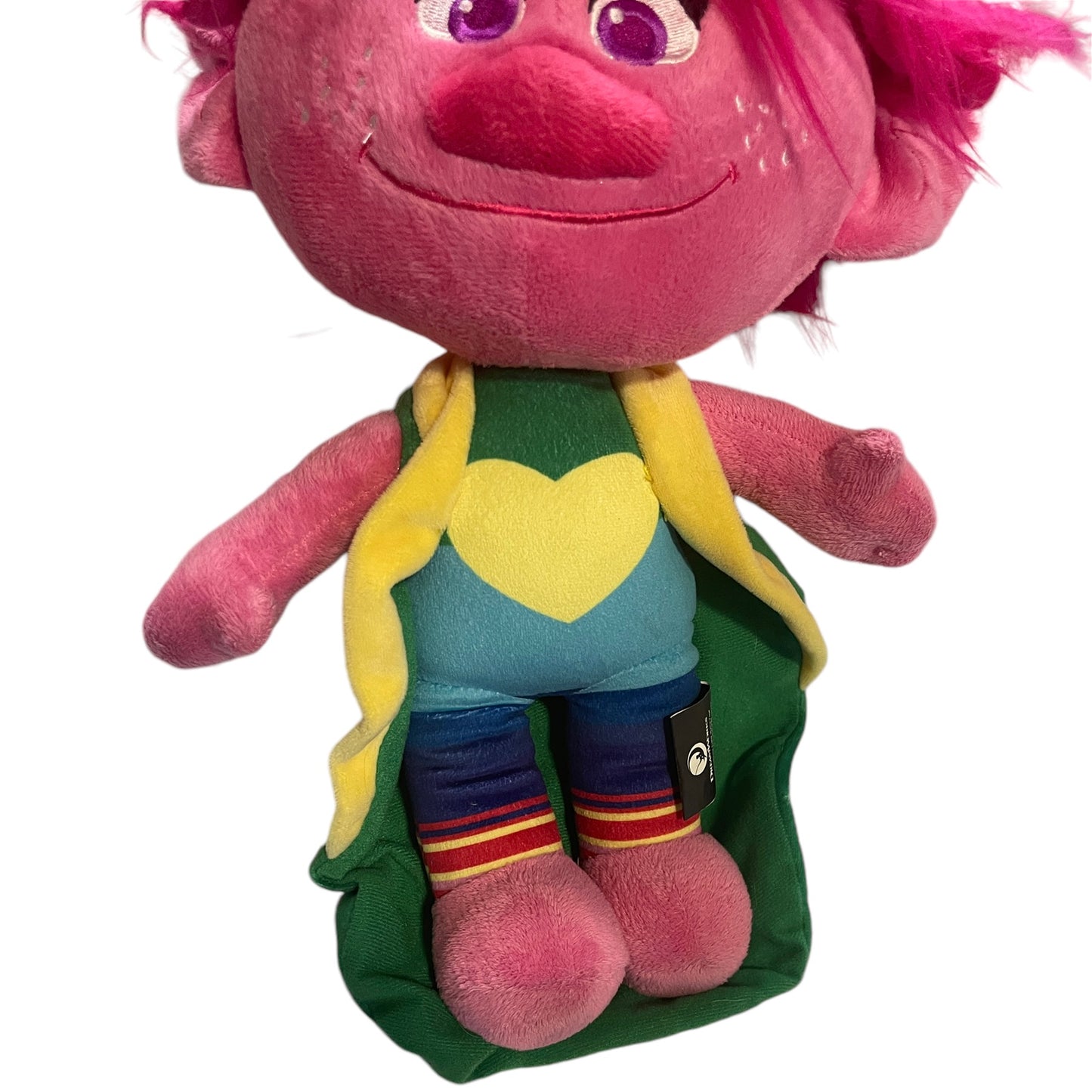 Dreamworks Trolls World Tour 20" Poppy Plush Doll, Embroidered Features, Wild Rainbow Hair,