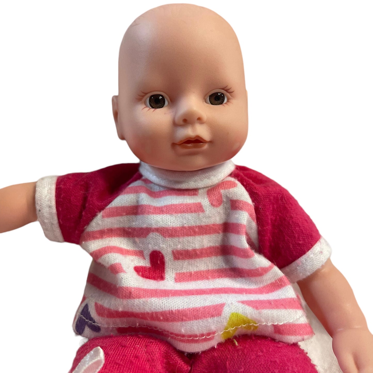 Target's Teeny Tiny Vinyl Soft Bodied Brown Eyed Bald Baby Doll