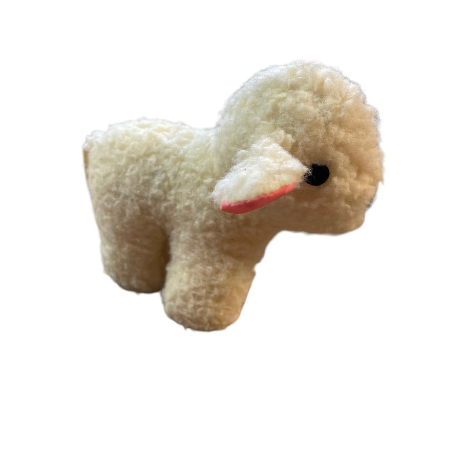 Marian Cottage Crafts Delightful Vintage Wooly Lamb, Made in Wales EVC