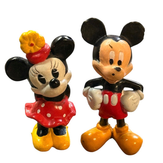 Vintage Disney Mickey & Minnie Mini Cake Toppers, Toys or Collectibles