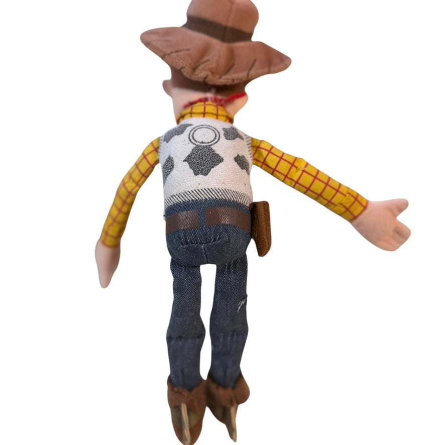 Toy Story 12" Woody Plush Doll Embroidered Face, Hat, Spurs & Holster, Preowned in GUC