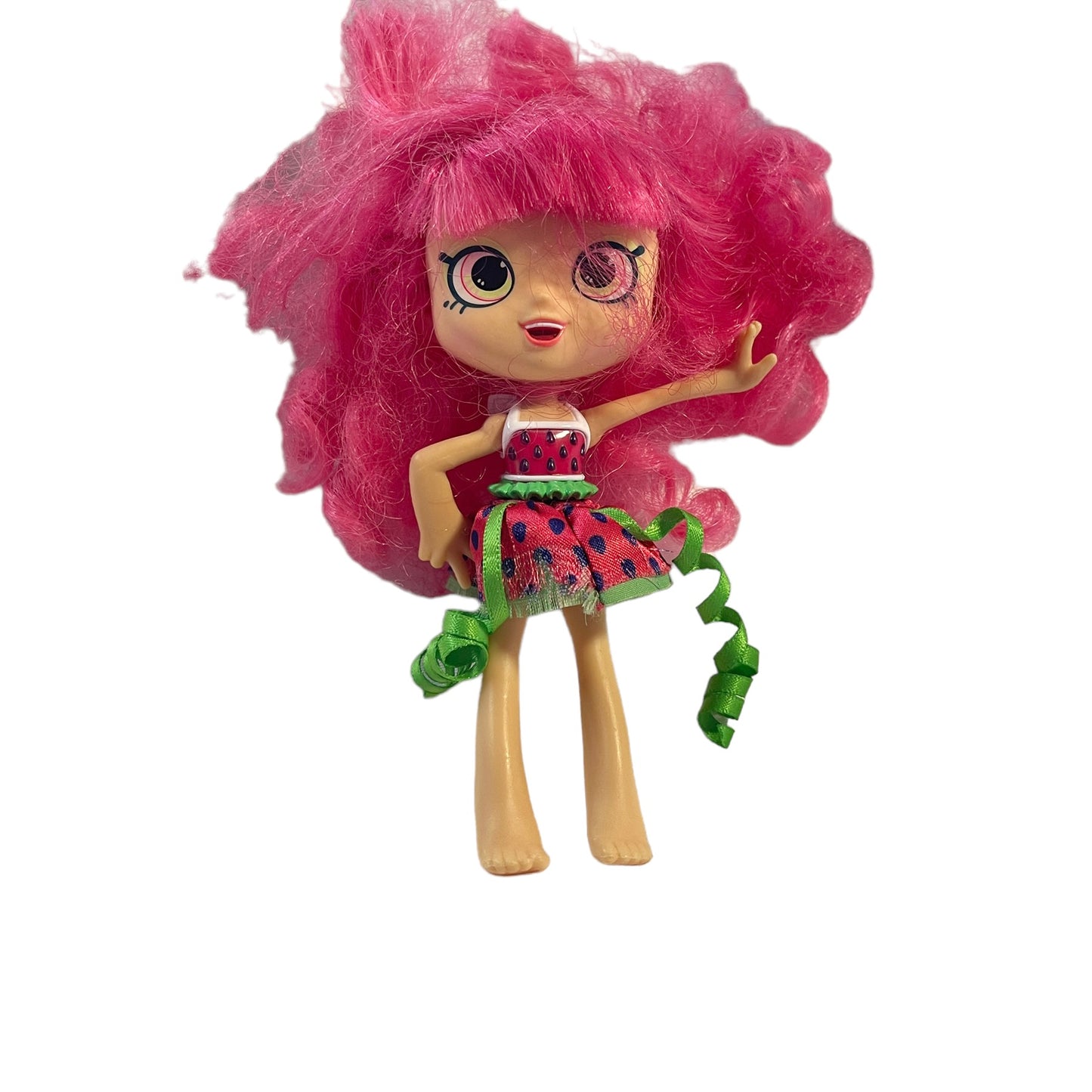 Shopkin's Pair of Sweet Dollies including Pippa Melon  and her friend Bright Pink Hair in GUC