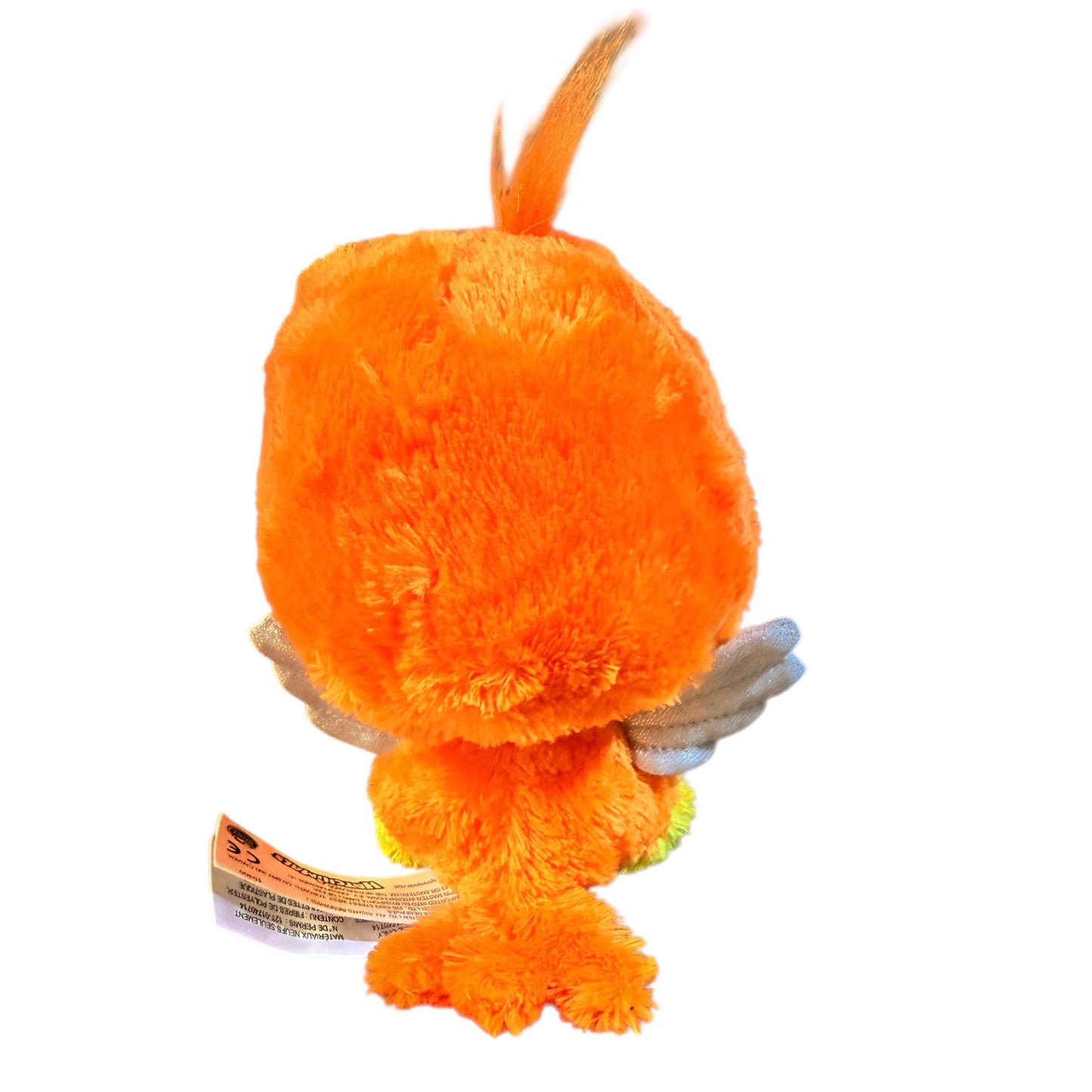 Hatchimal Orange Bird with Silver Wings & Sparkly Blue Eyes, by Spin Master, Preowned