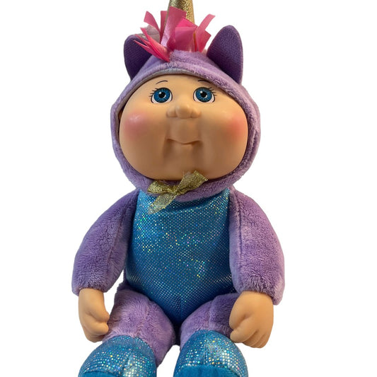 Cabbage Patch Kids 9" Cuties Fantasy Friends Plush Star Nila Unicorn Purple