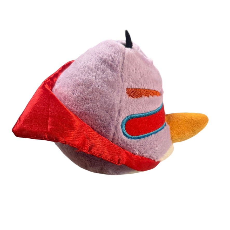 Angry Birds 8" Space Medium Lazer Purple Bird Laser Plush Stuffed Toy in GUC