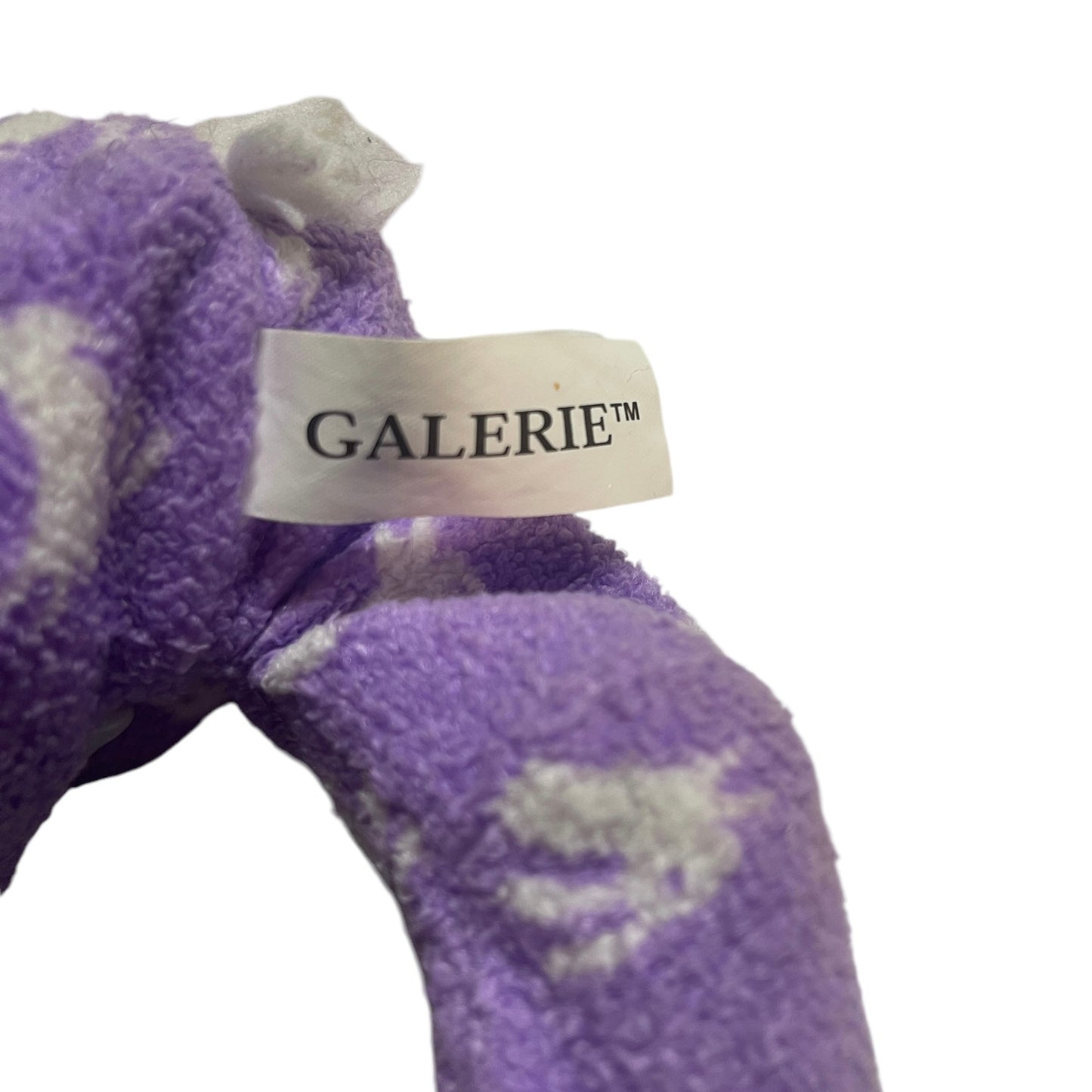 Galerie Brown 10" Bunny, Pink Ears & Nose and a Cute Fluffy Tail Dressed in Purple Bunny PJ's.