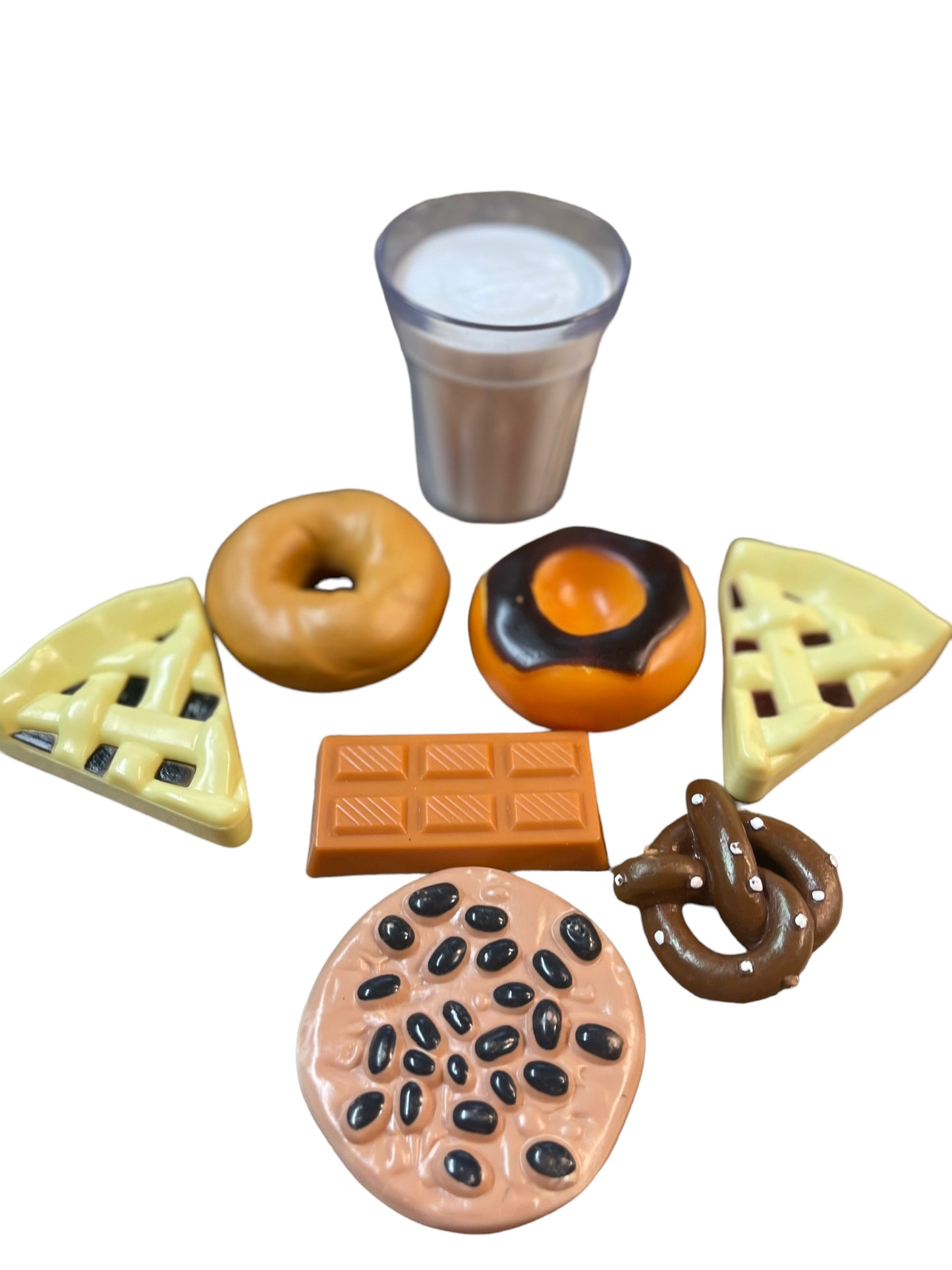 Play Food Lot of Milk & Cookies Dessert Buffet for Imaginative Play in GUC