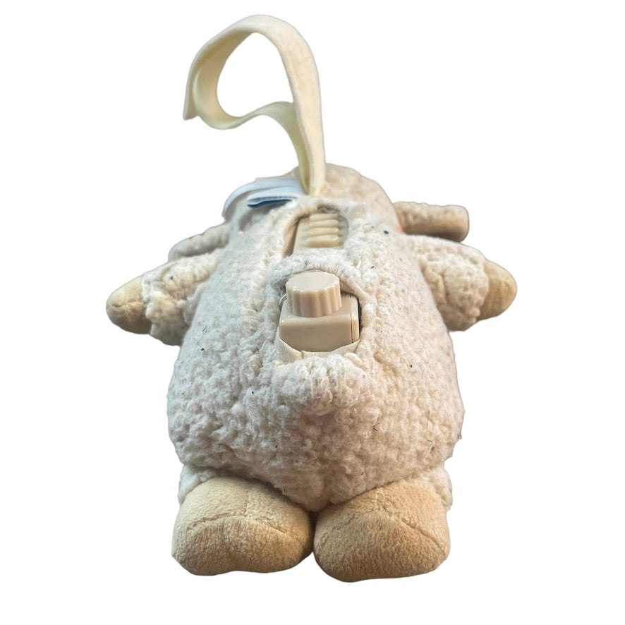 Cloud B 8" Sleep Sheep, 'On the Go' Natural Sherpa Coat, 4 Settings Soothing Sound