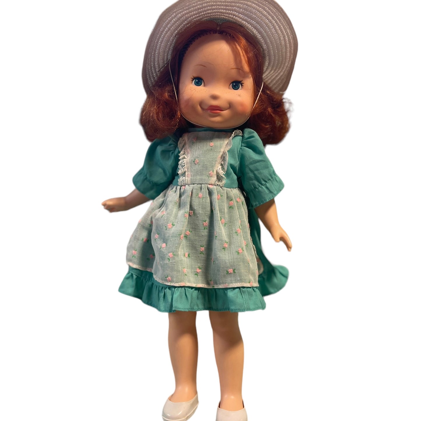 Red Haired Vintage Fisher-Price My Friend Becky Doll, Original Outfit Including Hat & Shoes Preowned