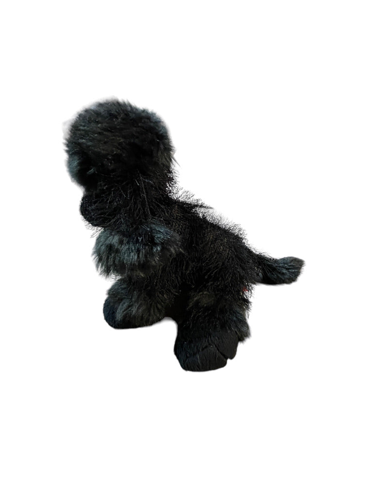 Ganz Webkinz 9" Black Poodle Shaggy Coat & Traditional Cut, No Code Realistic, EUC