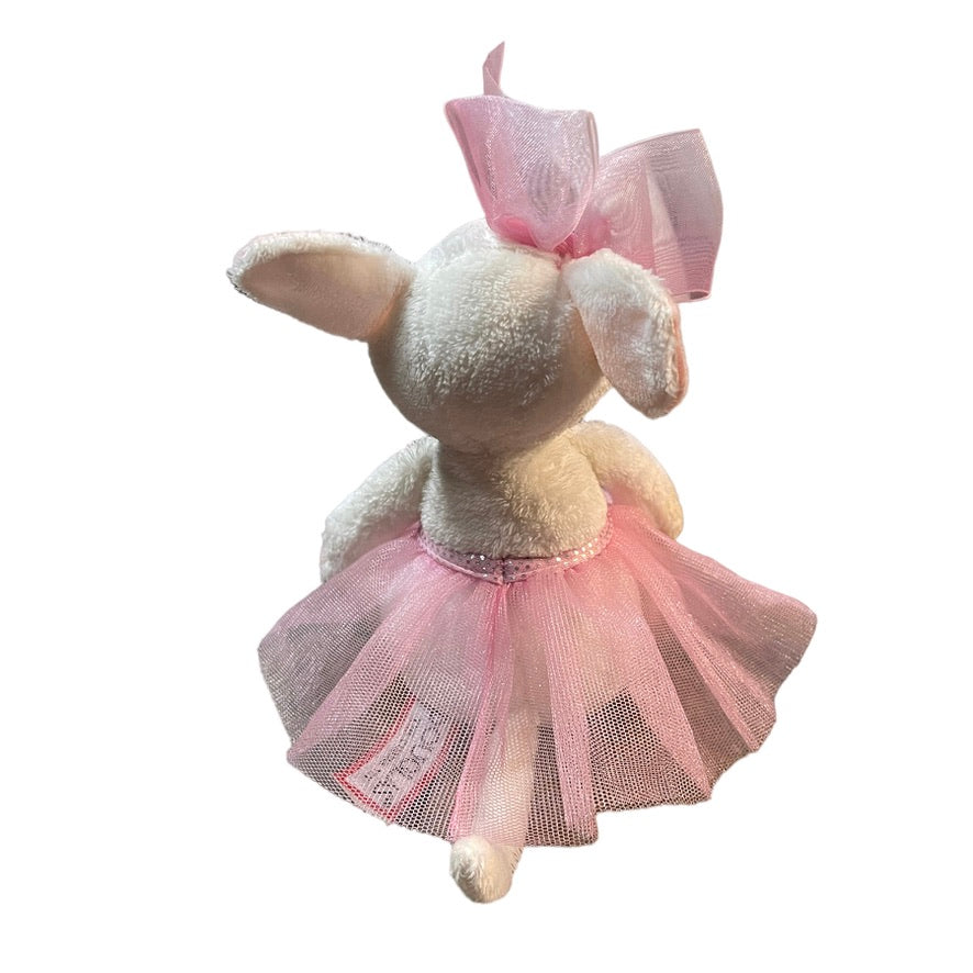 Douglas Pink Petunia Mouse with Pink Tulle Bow & Tutu, Black Bead Eyes and a Pink Silk Nose!