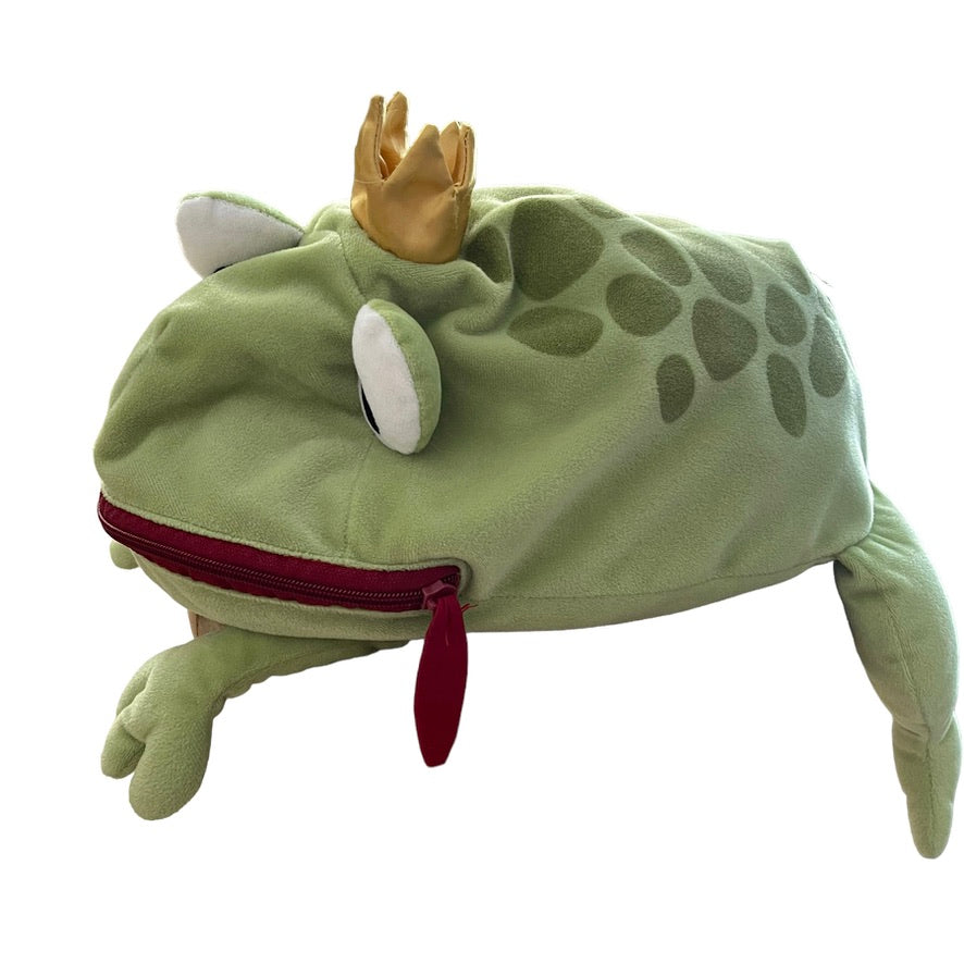 Ikea Frog Prince Large Zippered Pyjama Bag, Complete with a Crown and a Yummy Fly!