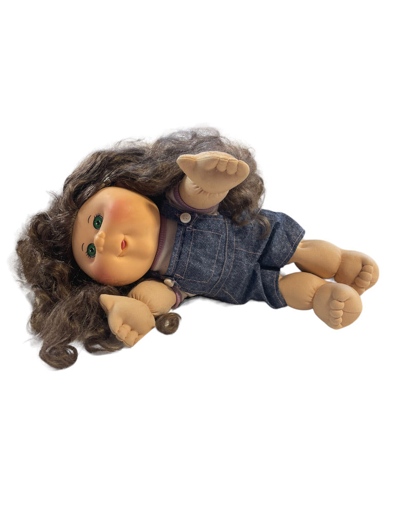 Beautiful Green Eyed Cabbage Patch Doll with Long Silky Hair & Classic Fragrance