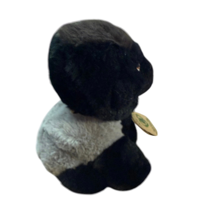 Aurora Mini Black Eco Nation 5"  Silverback Gorilla, with Fabric from Recycled Bottles