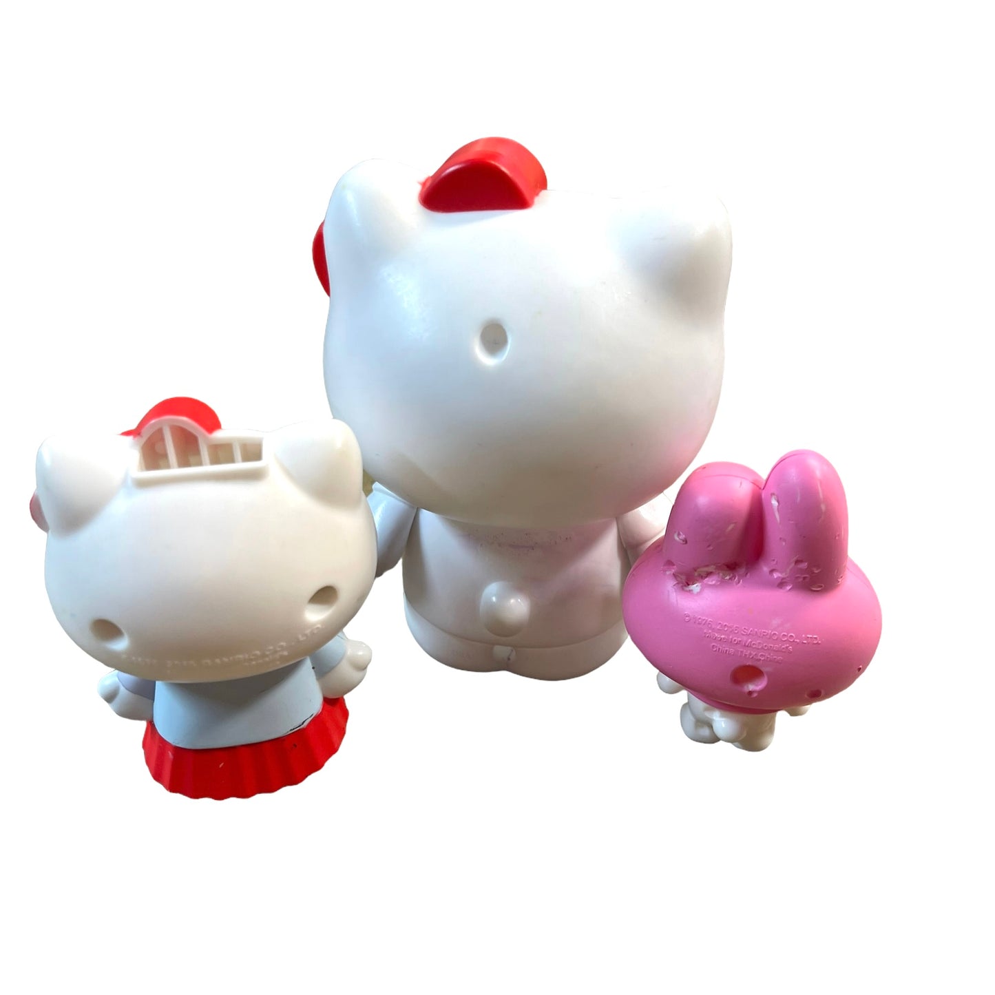 Hello Kitty Sanrio Toy Figurines Lot of 3 Preowned