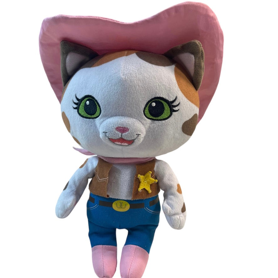 Disney's Sheriff Callie Wild West 12" Plush TV Star Stuffed Animal Cat EUC