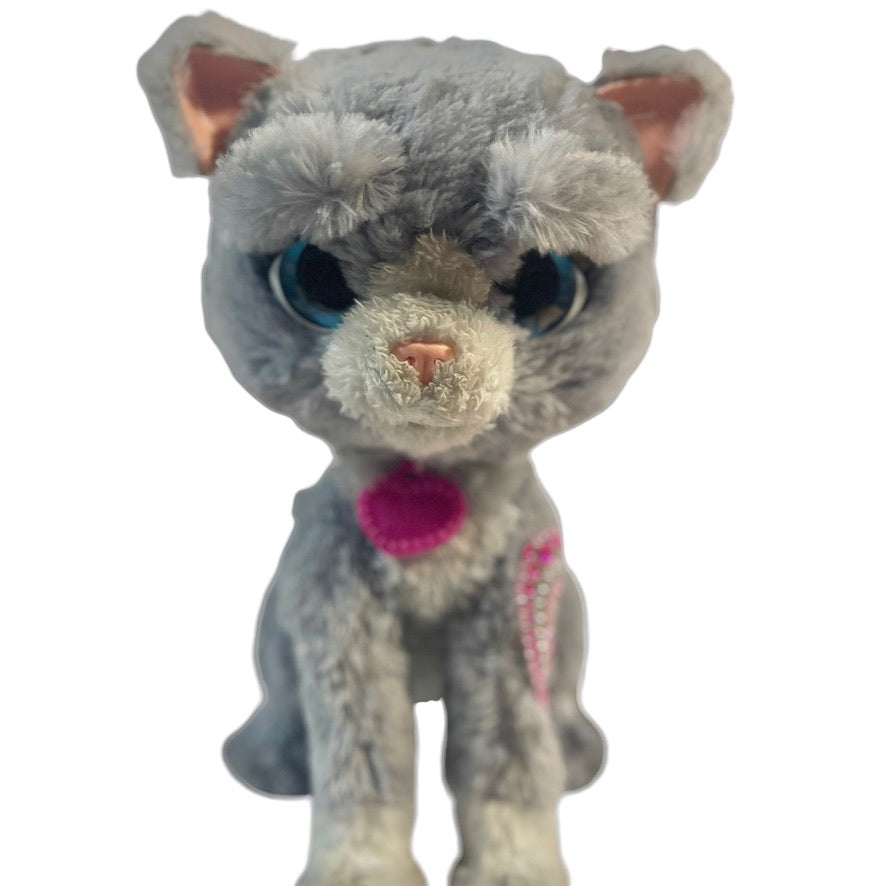 FurReal Friends, 'Bootsie', Hasbro's Interactive Grey & White Purring Kitten GUC Working!