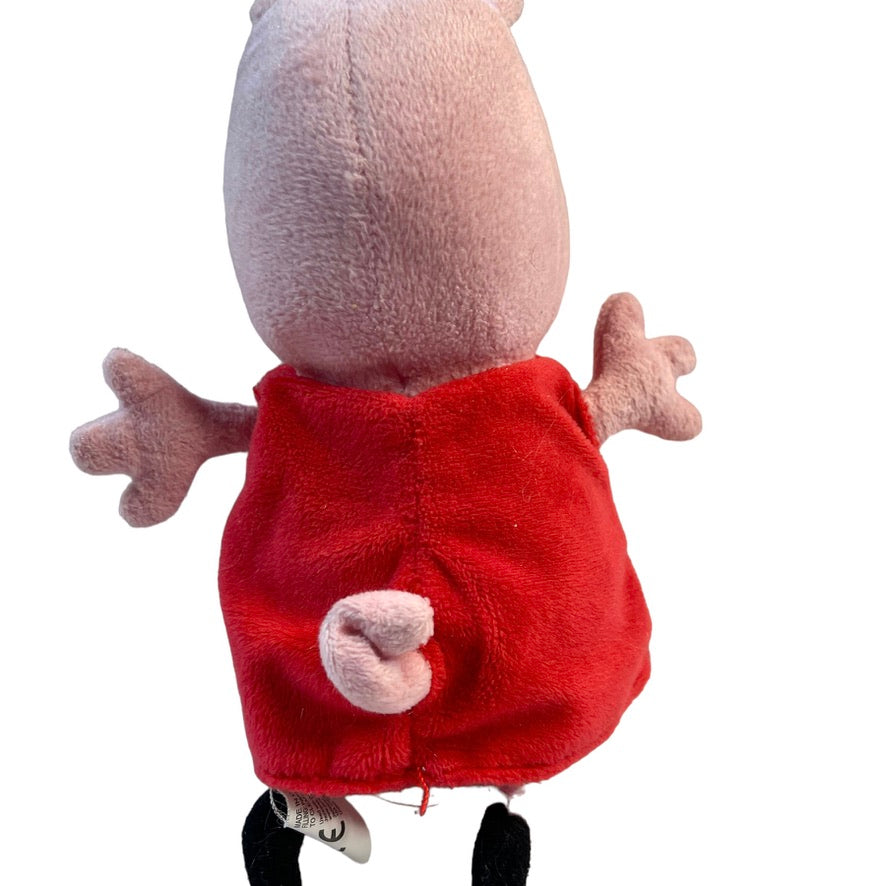 Snorting Peppa Pig 7.5" Plush with Embroidered Face & Red Jumper, GUC- Working