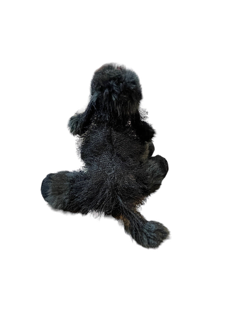 Ganz Webkinz 9" Black Poodle Shaggy Coat & Traditional Cut, No Code Realistic, EUC