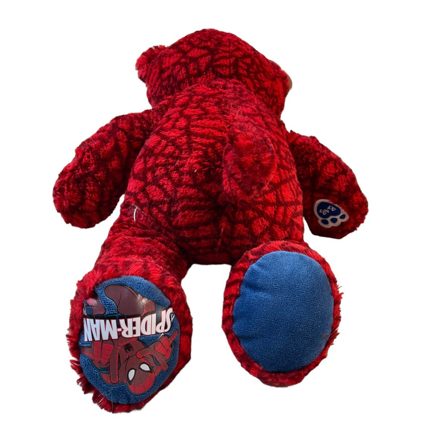 Spiderman Build-A- Bear 17" All Over Web Pattern with Crest on Foot. NT