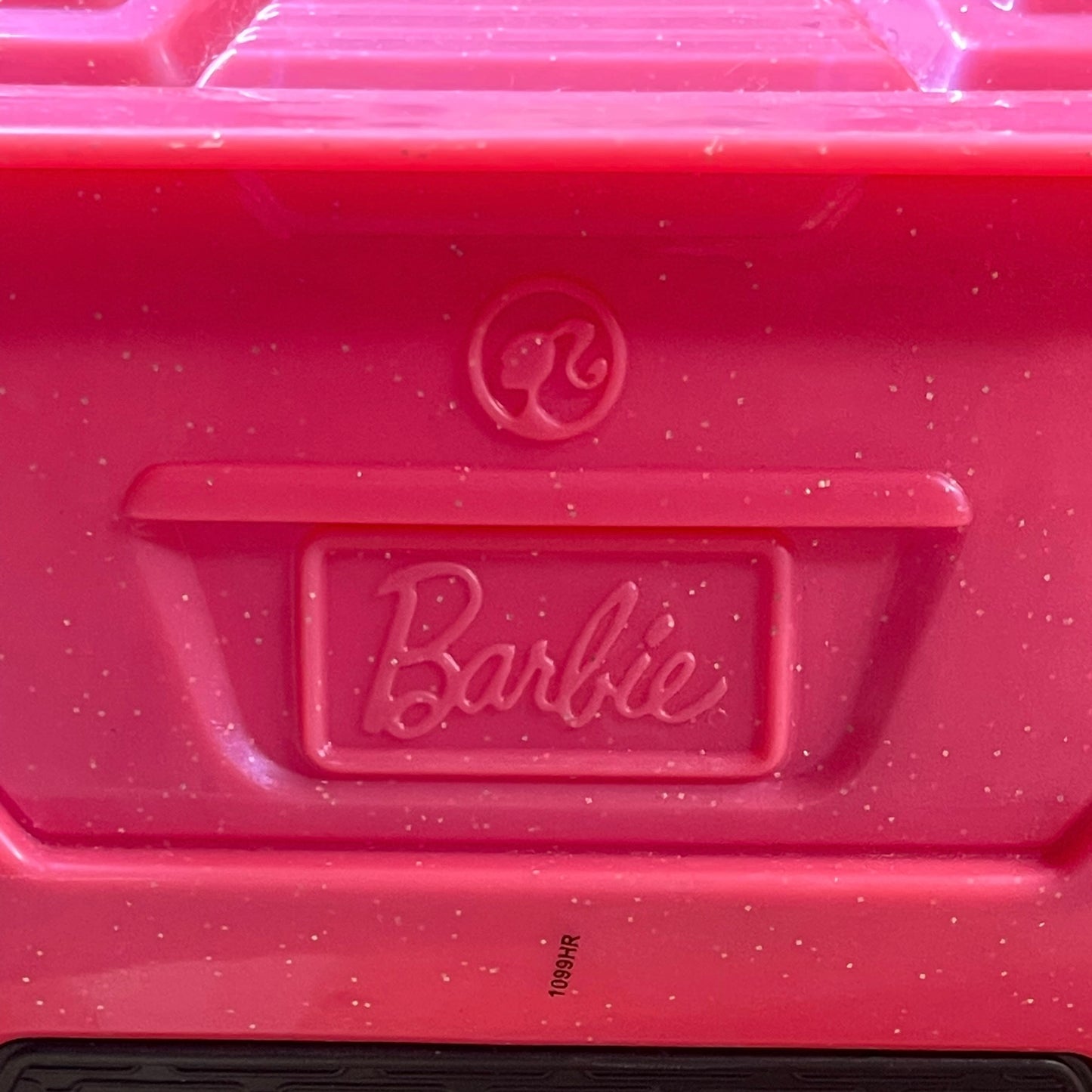 Pink Sparkle Barbie Car Black Seats & Pink Interior, Complete with Seatbelts