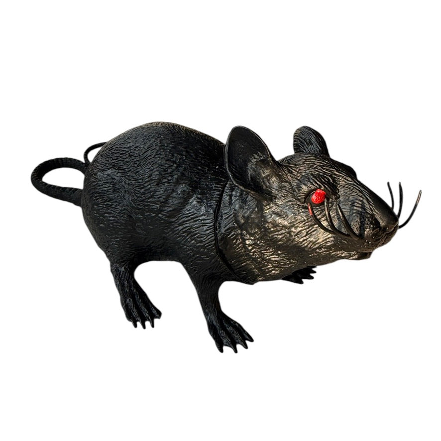 Rat! Yikes! Lifelike Plastic Rat, Just Ready to Scare the Bejebbers Out of Your Besties! in EUC