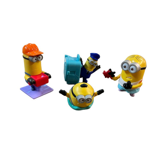 Minions Mixed Lot of 4 Toys, Action Figures and Cake Toppers Rise of Gru/Grunge /Despicable Me