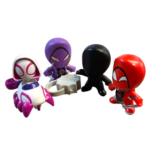 Into the Spider-Verse Toys or Cake Toppers McDonald's Happy Meal Lot of 4