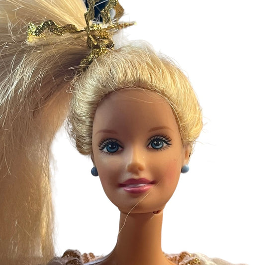 Vintager Barbie in Peasant Blouse, Silky Skirt, Blond & Blue eyed. Good Played With Condition