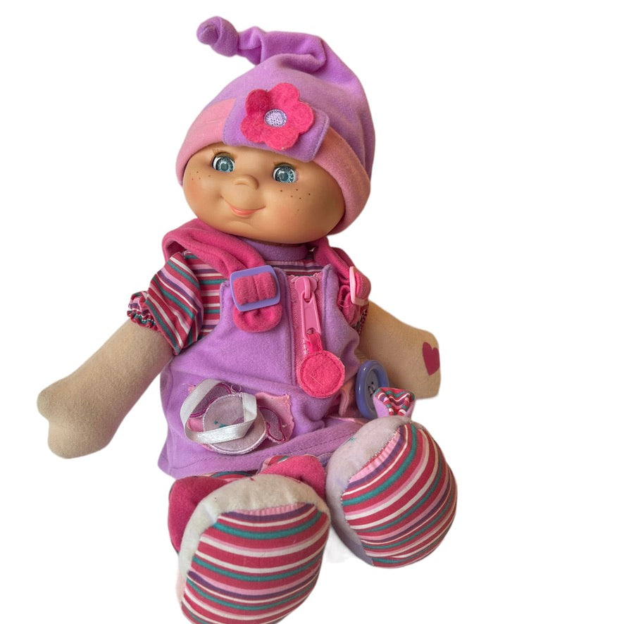 2006 Mothercare Cititoy Baby Activity Doll Interactive Learn to Dress , Blue Sparkly Eyes, Freckles