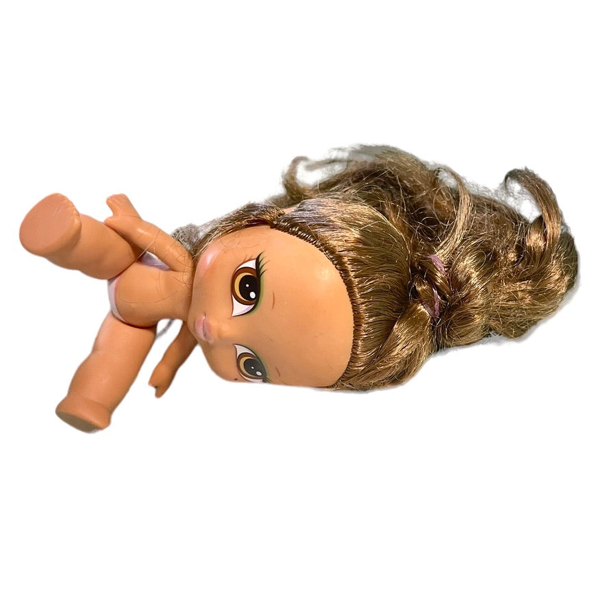 Bratz Babyz Angelz, 'Yasmin,' 5" Posable Vinyl Doll Luxurious Brown Hair and Shiny Earrings