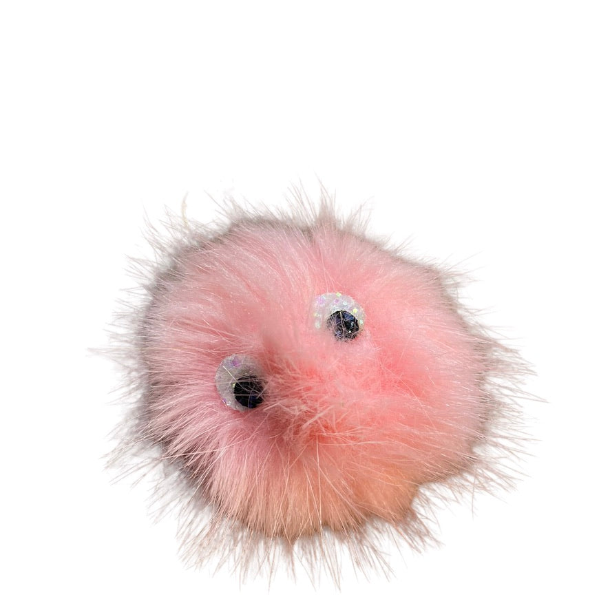 Fluffy Lucky Pink KeyChain  in Excellent Preowned Condition