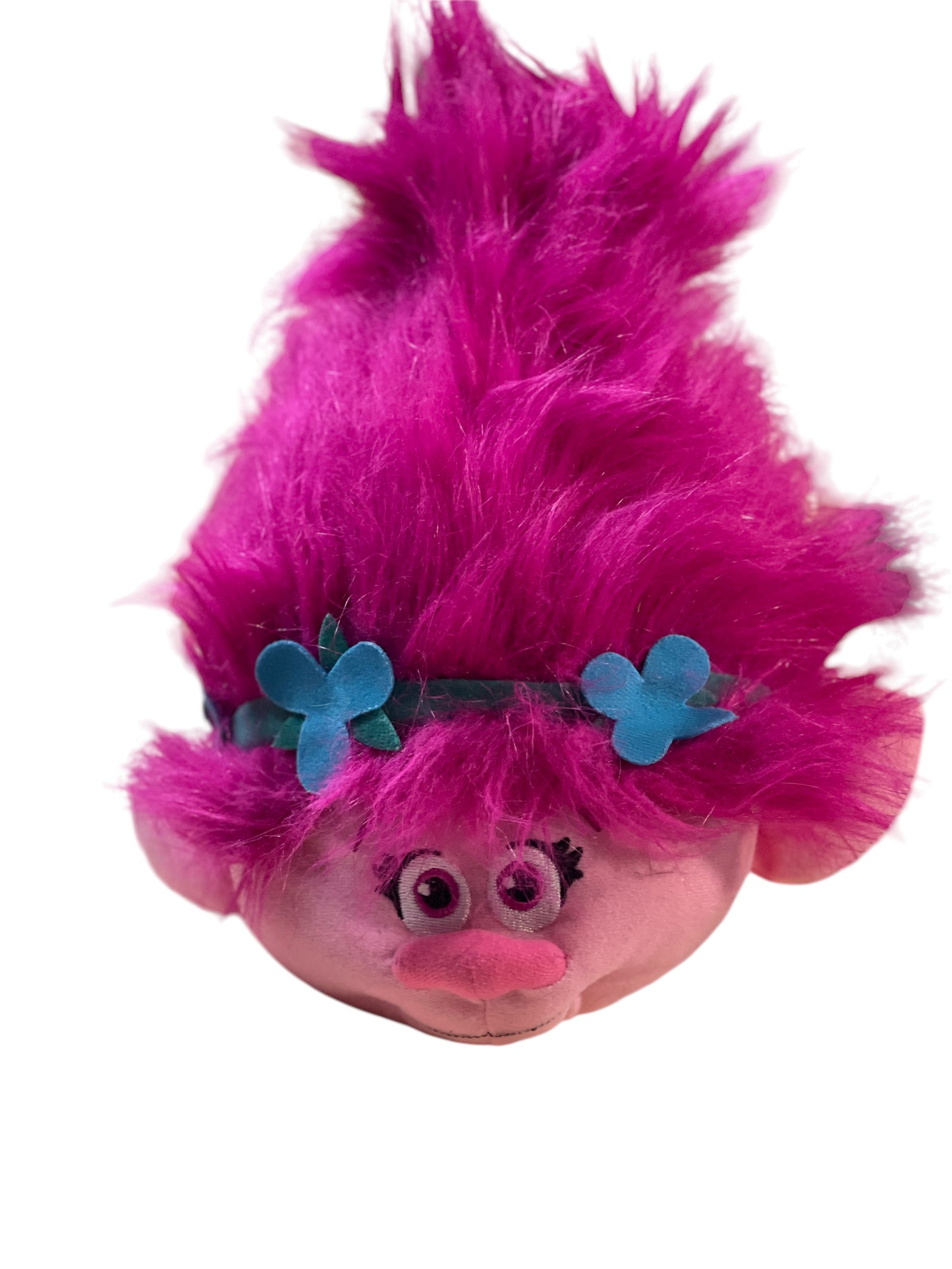 DreamWork's Poppy Troll Preowned Fuzzbie Pink Plush 10-12" in EUC by Imperial Toy LLC