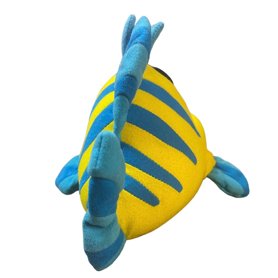 Flounder, From Disney's, The Little Mermaid 10" Bright Yellow & Blue Plush Plastic Eyes, GUC