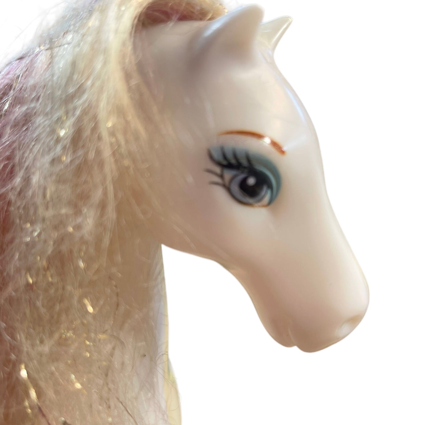 Mattel Barbie Disney Princess Enchanted White Horse, Pink & Gold Mane 2006