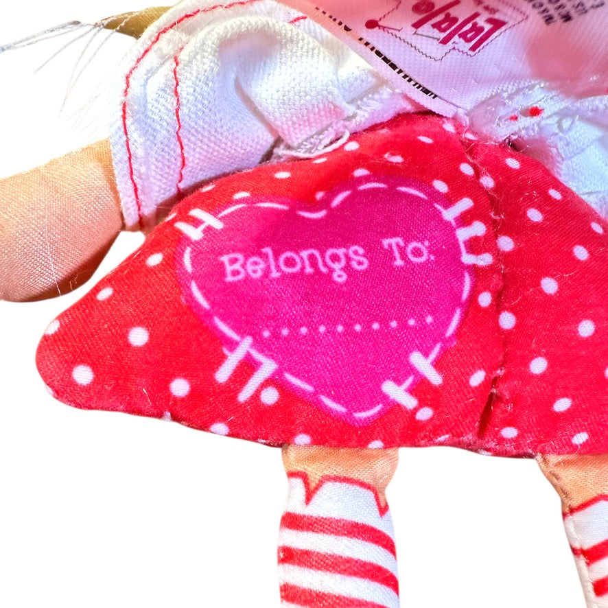 LalalooPsY Spot Splatter & Splash Dolly, 9", Button Eyes, Yellow Hair, Stitched Features GUC