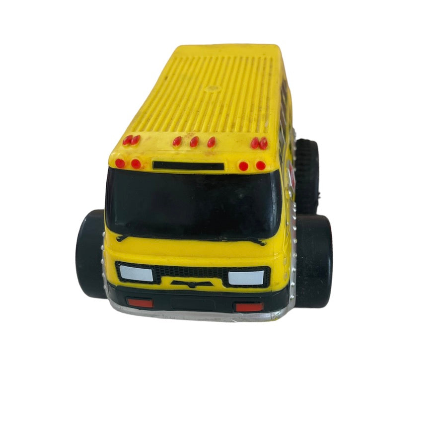 Kid Galaxy  KG17153S 6" Squeezable Pull Back Friction School Bus in EUC