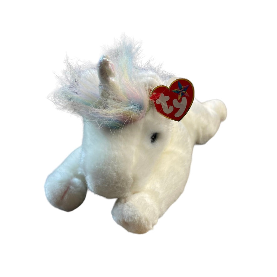 Mystic Unicorn 12" Ty Beanie Buddies Stuffed Animal Plush,  Preowned with Tags