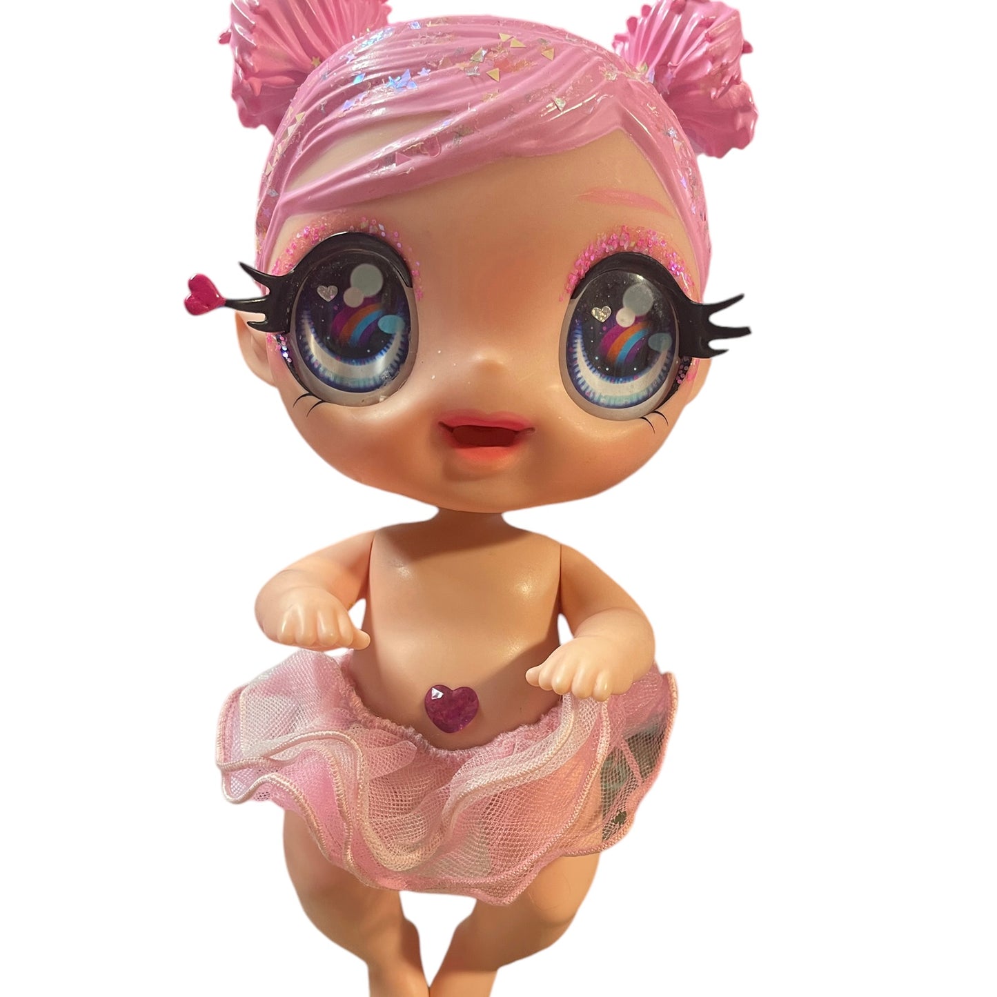 Glitter Babyz Dreamia Stardust Doll, Preowned, Pink Hair Changes Colour in Ice Water, in GUC