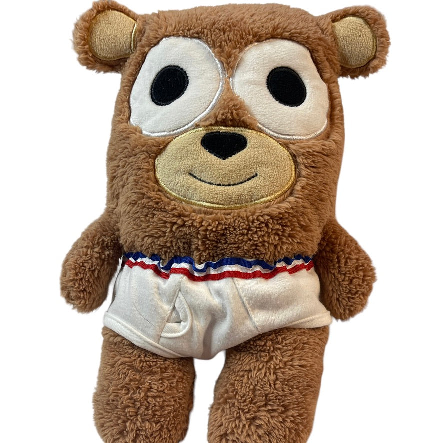 Gund 12" 'Bear in Underwear',  Plush Stuffed Brown Teddy Bear Toy