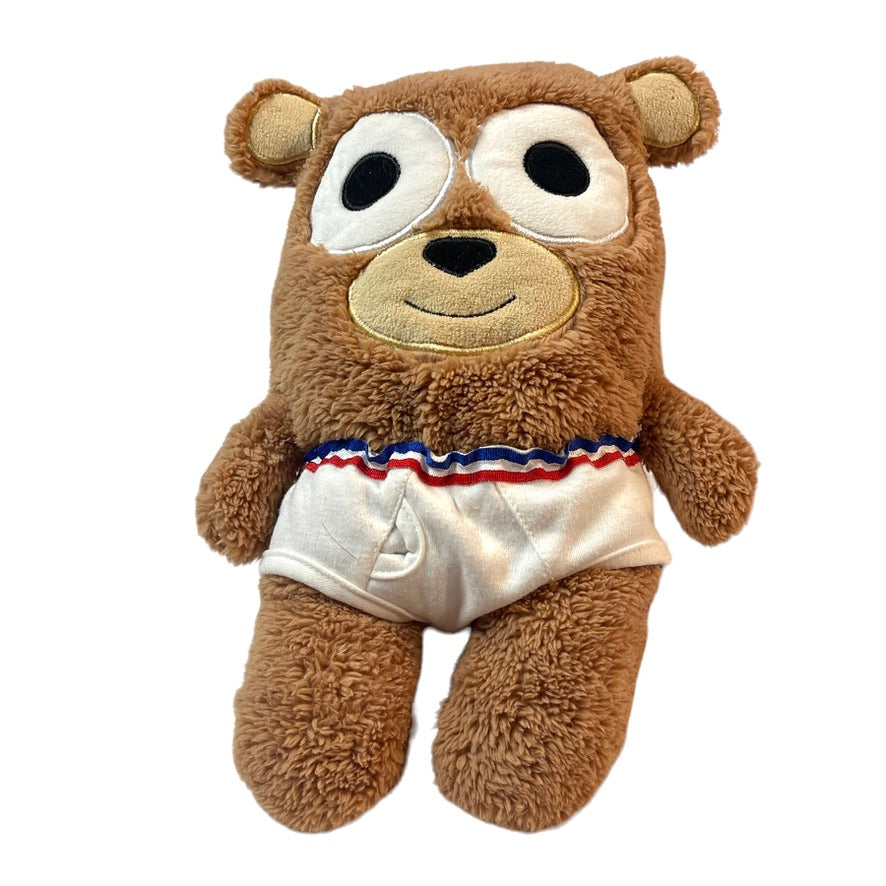 Gund 12" 'Bear in Underwear',  Plush Stuffed Brown Teddy Bear Toy