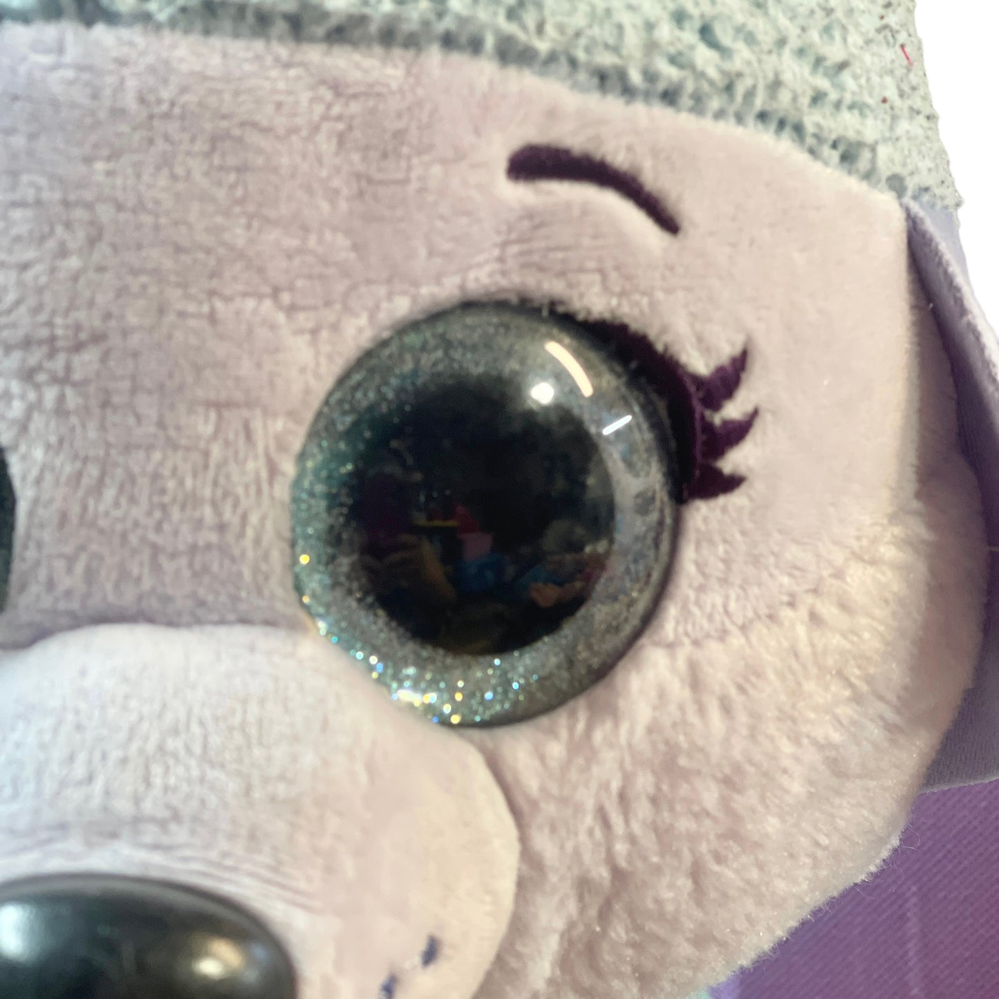 Ty, 'Everest', 16" Oversize Beanie Boo Stuffed Animal Plush with Sparkly Aqua Eyes in GUC