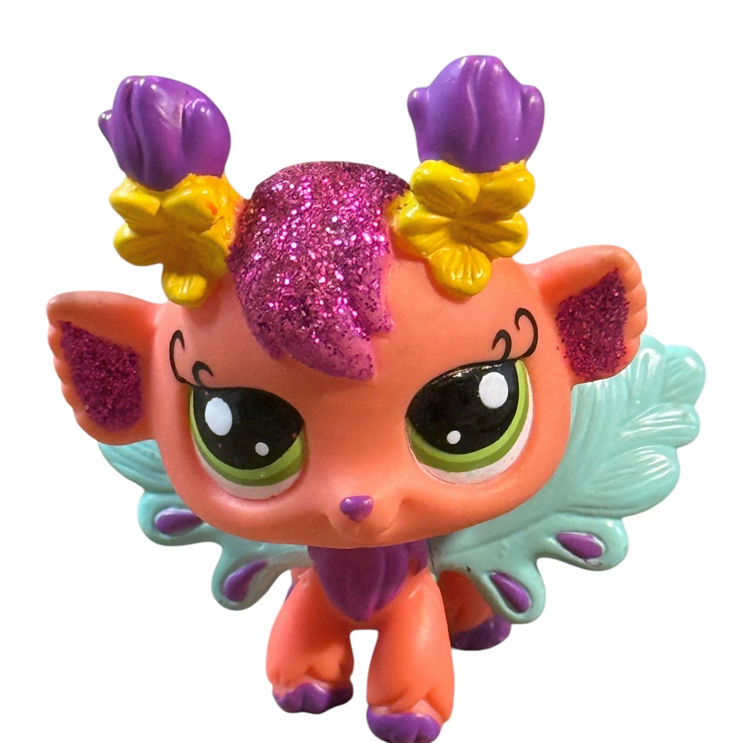 Sweet Fairy # 2616 Authentic Honeysuckle, Littlest Pet Shop Glittery Fairy 2.5" Figurine in EUC