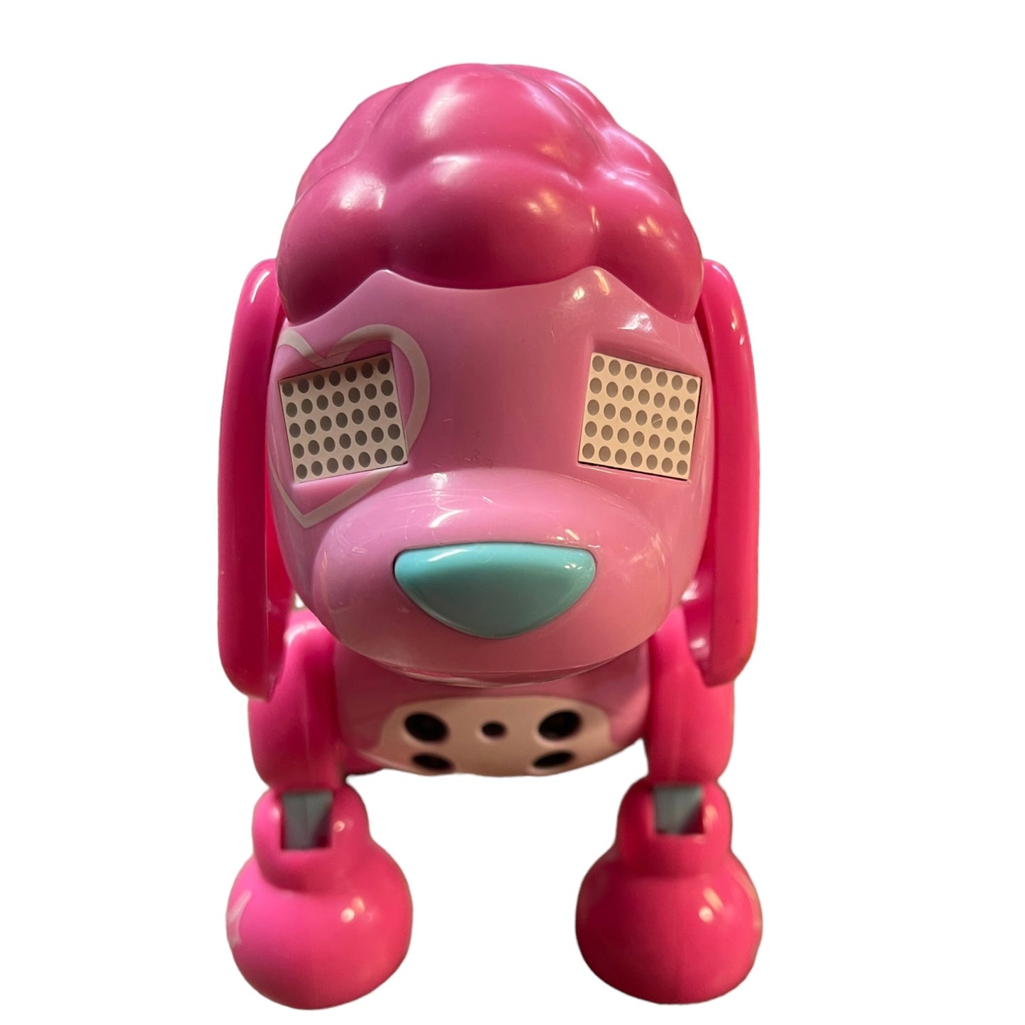 Zoomer Zuppies Pink Poodle Interactive Robot Toy, Sniffs, Barks. Whimpers  & Growls Eyes Light Display