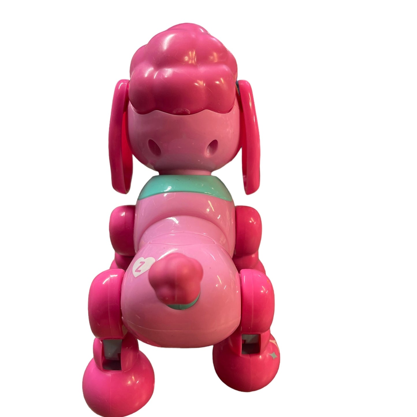 Zoomer Zuppies Pink Poodle Interactive Robot Toy, Sniffs, Barks. Whimpers  & Growls Eyes Light Display