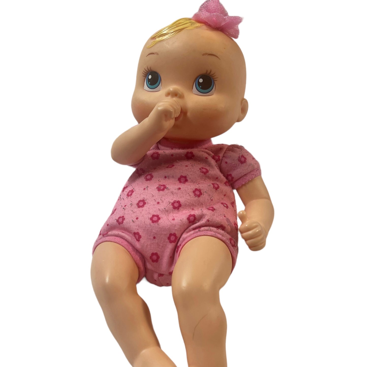 2012 Hasbro Thumb Sucking Baby Alive Luv 'N Snuggle Blond Hair/Blue Eyed