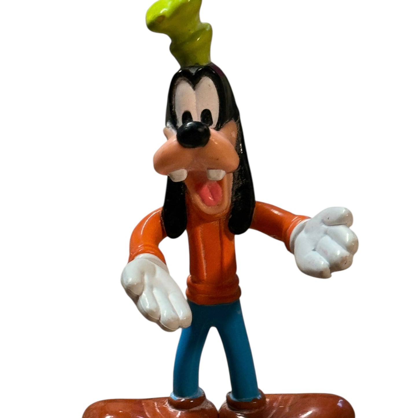 Vintage Walt Disney Resort Goofy, 4" Posable Action Figure Toy, Collectible or Cake Topper in GUC