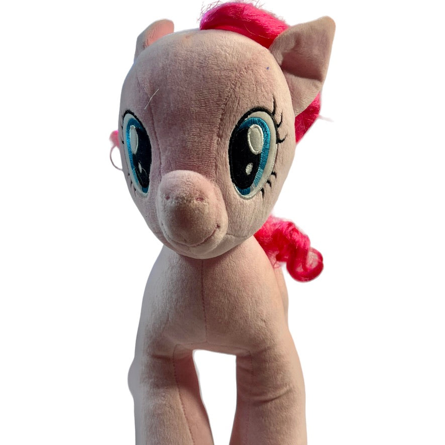 Pink Build-A-Bear My Little Pony Pinkie Pie Stuffed Animal Plush 15" Balloons, Pink Curly Hair