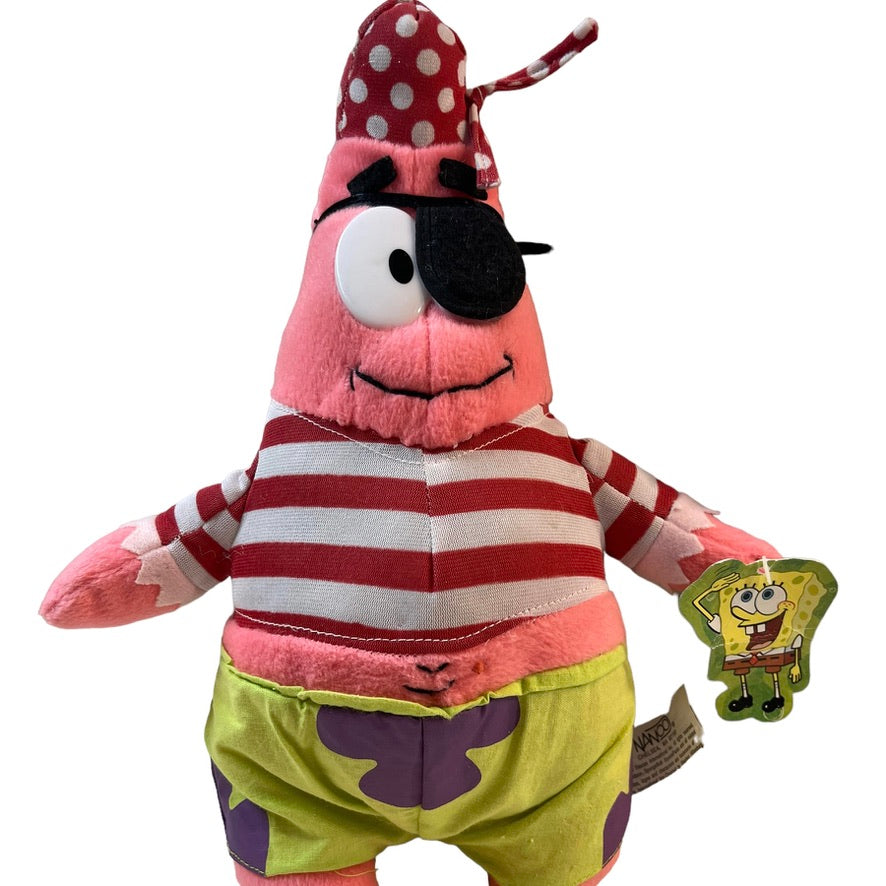 Sponge Bob Square Pants & Vintage Pirate Patrick by Nanco/Ganz  2004 Nickelodeon