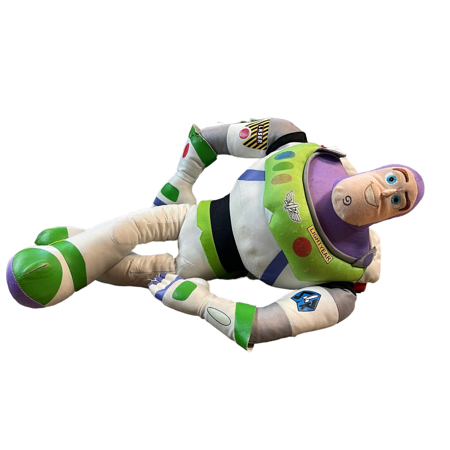 Buzz Lightyear Vintage 20" Plush Stuffed Toy, Embroidered Face, Backpack